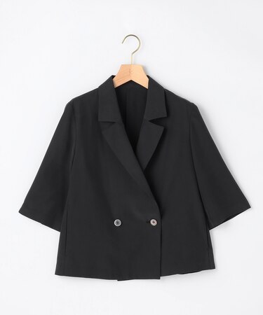 スムースクロス 6分袖ジャケット