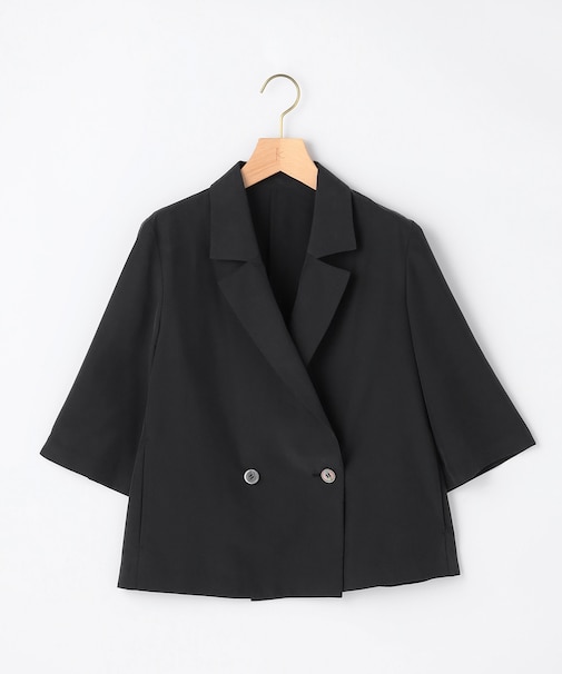 スムースクロス 6分袖ジャケット