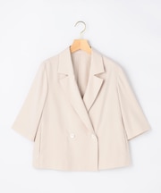 スムースクロス 6分袖ジャケット