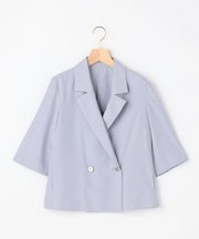 スムースクロス 6分袖ジャケット