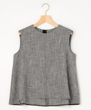 【WEB限定】メランジレノクロス 裾フレアブラウス