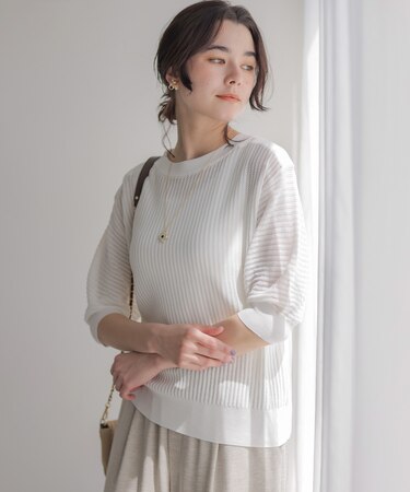 レーシーニット プルオーバー