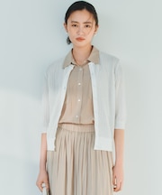 【前後着用可】レーシーニット カーディガン