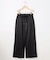 バックウォームサテン ドロストワイドパンツ