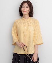 【WEB限定】エンブロイダリーレース フレアスリーブブラウス