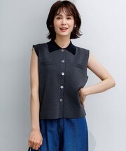 【WEB限定】ライトスポンディッシュ ポロ襟ニット