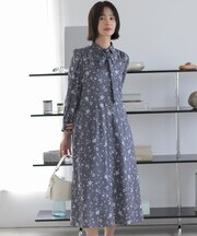 【WEB限定】ジュエルフラワープリント ワンピース