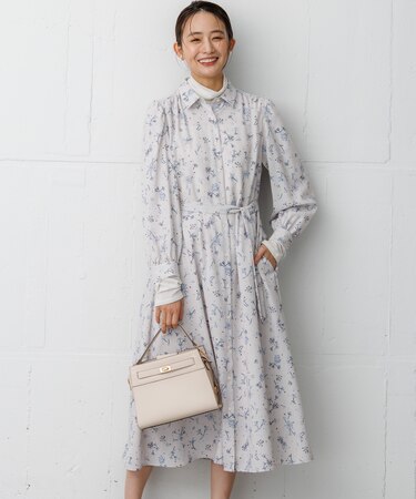【WEB限定】ジュエルフラワープリント ワンピース