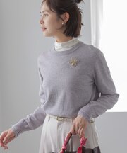 コットンカシミヤミックスニット プルオーバー