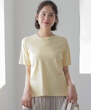 ストレッチクリアニット 5分袖プルオーバー
