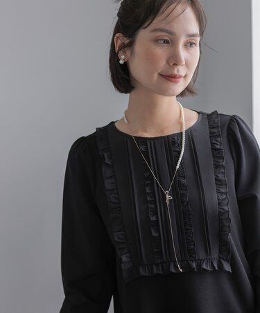 【WEB限定】ソフトダンボール フリルカットソー