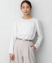【WEB限定】ソフトダンボール フリルカットソー