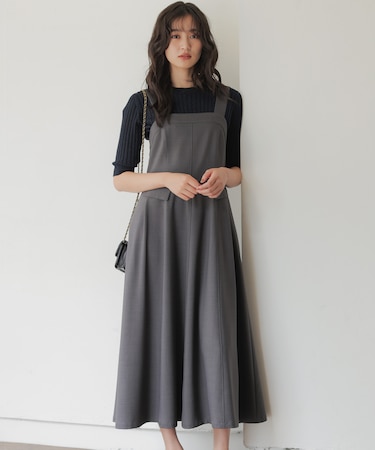【WEB限定】ウーステッドライク キャミワンピース