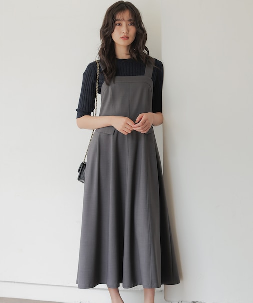 【WEB限定】ウーステッドライク キャミワンピース