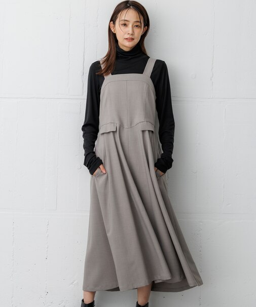【WEB限定】ウーステッドライク キャミワンピース