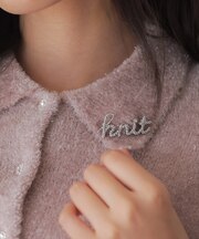 レタリングビシュー ブローチ