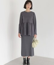 【WEB限定】ブリングニット タイトスカート