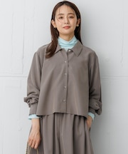 【WEB限定】フィブリルシャーティング  クロップドブラウス