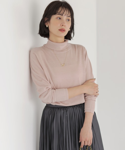 【美人LABコラボ】ブリングニット タートルネックプルオーバー