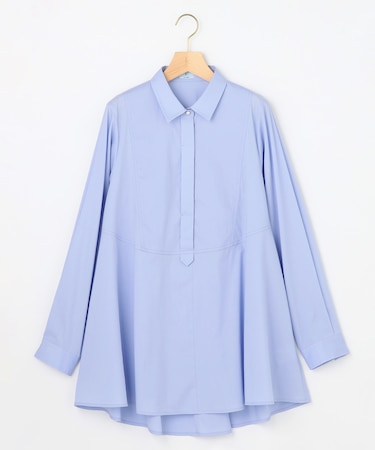 【WEB＆一部店舗限定】エアリーシャーティング チュニックシャツ