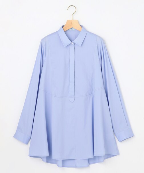 【WEB＆一部店舗限定】エアリーシャーティング チュニックシャツ