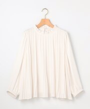 【WEB＆一部店舗限定】ジョーゼットシフォン プリーツブラウス