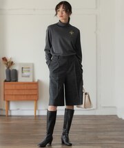【WEB限定】ネップシックツイード ハーフパンツ