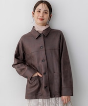 【WEB限定】スウェードライク ジャケット
