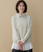 【前後着用可】ウールカシミヤミックス ハイネックニット