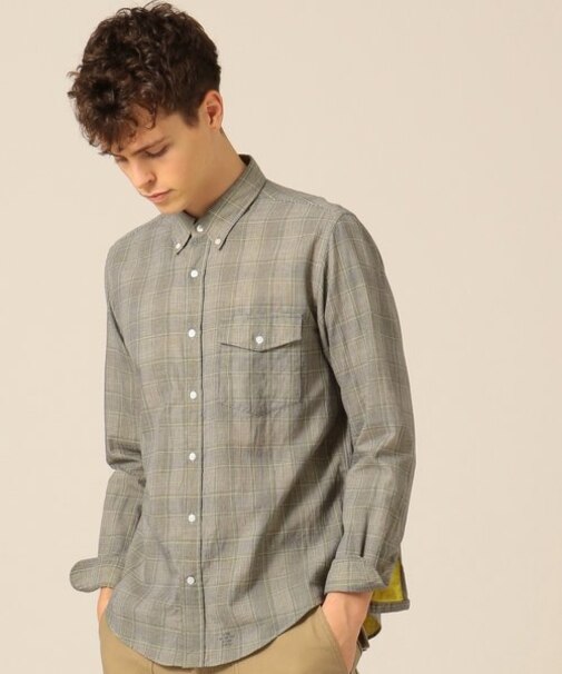ダブルガーゼチェックシャツ / ボタンダウン