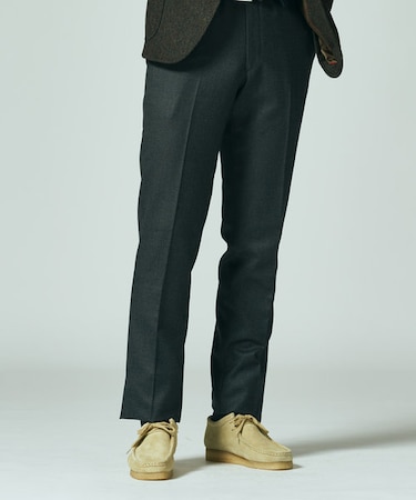 ストレッチウーステッド キャバルリーツイル スラックス