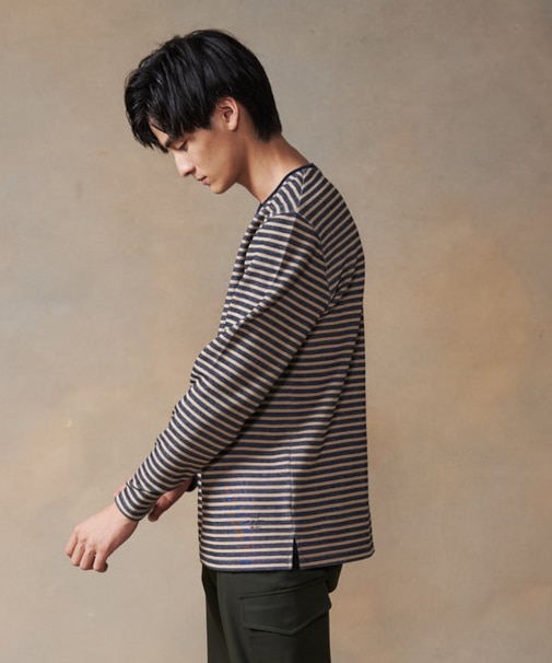 ボーダーロングＴシャツ