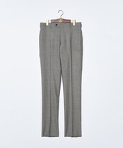 【TREATMENT WOOL】ストレッチハウンドトゥース スラックス