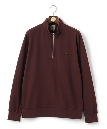 【WEB限定】【UNISEX】バックブルＷフェイスハーフジップスウェット