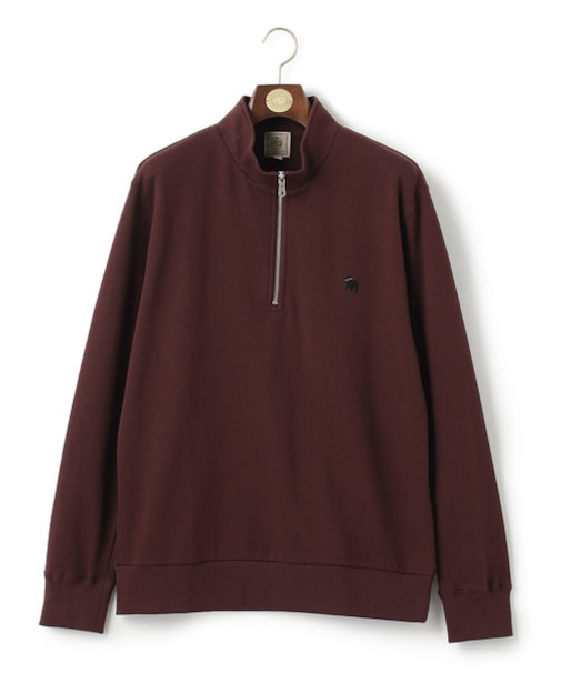 【WEB限定】【UNISEX】バックブルＷフェイスハーフジップスウェット