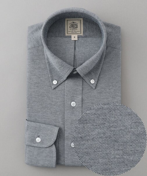 【Single Needle Tailoring】スムースフィールハイゲージニットシャツ / B.D.