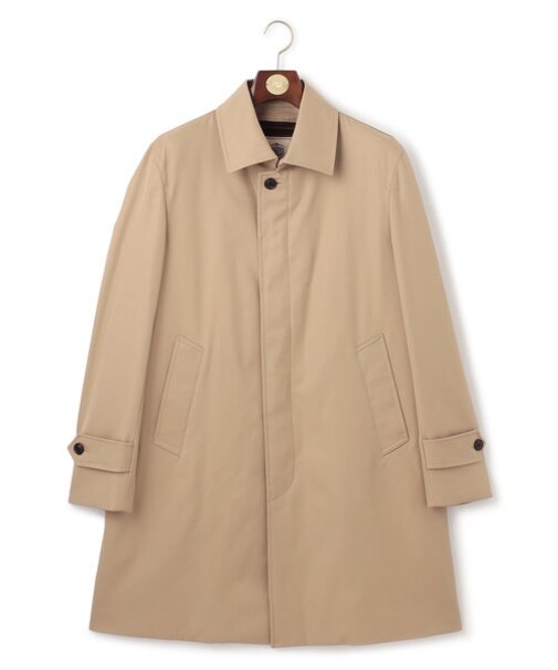 【定番】コンパクトスピンギャバジン ステンカラーコート