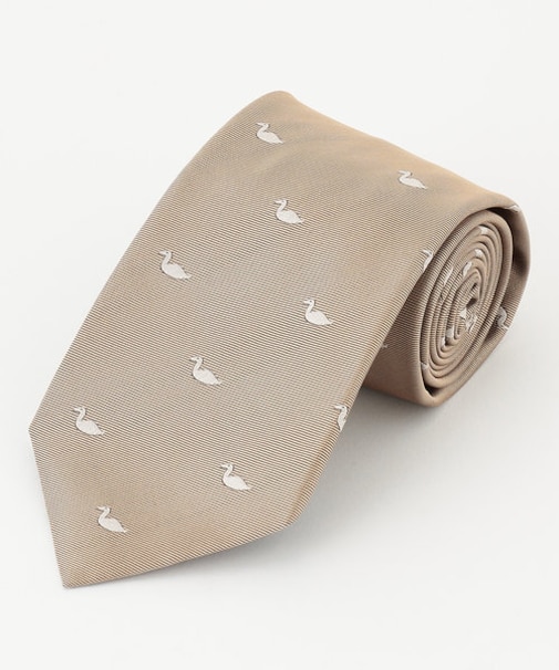 【J.PRESS STEPHEN WALTERS COLLECTION】鶴モチーフ ネクタイ