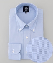 【PREMIUM PLEATS / 形態安定】バスケットドビーシャツ / B.D.