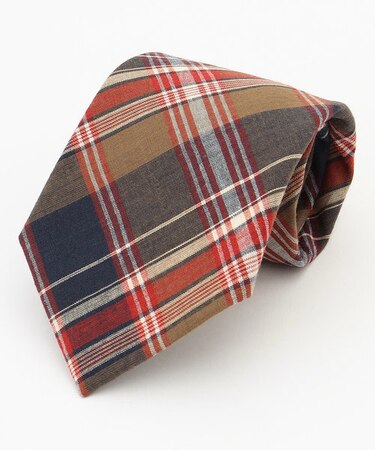 マドラスチェック ネクタイ