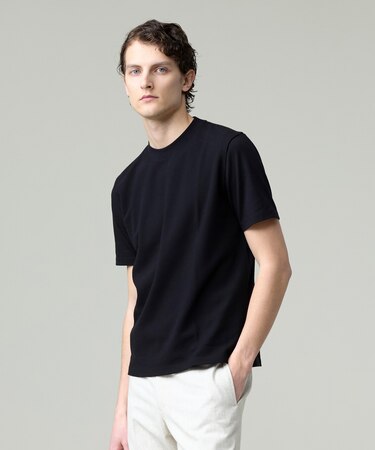 汗ばむ夏の最適解Tシャツ【UVカット / 接触冷感 】【J.PRESS PREMIUM JERSEY】無地コットン Tシャツ