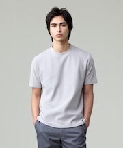 汗ばむ夏の最適解Tシャツ【UVカット / 接触冷感 】【J.PRESS PREMIUM JERSEY】無地コットン Tシャツ