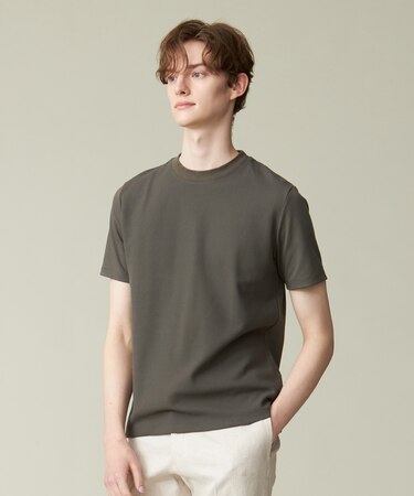 汗ばむ夏の最適解Tシャツ【UVカット / 接触冷感 】【J.PRESS PREMIUM JERSEY】無地コットン Tシャツ