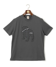 【UNISEX】ファブリックワッペン バックブルTシャツ