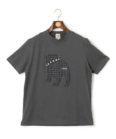 【UNISEX】ファブリックワッペン バックブルTシャツ