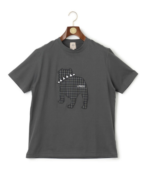 【UNISEX】ファブリックワッペン バックブルTシャツ