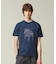【UNISEX】ファブリックワッペン バックブルTシャツ