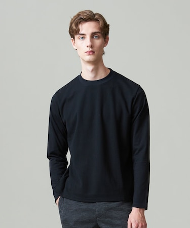 【ビジネス対応】【J.PRESS PREMIUM JERSEY】無地 ロングスリーブTシャツ