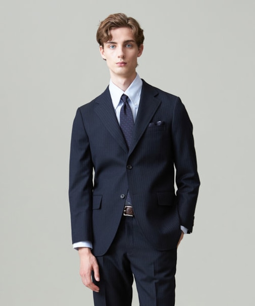 【CUBA BEACH GENTRY】尾州アーカイブ ストライプ スーツ/総裏