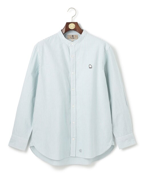 【IVY COLLECTION】【KING SIZE】バックブル ロンストクレイジーパターン バンドカラーシャツ
